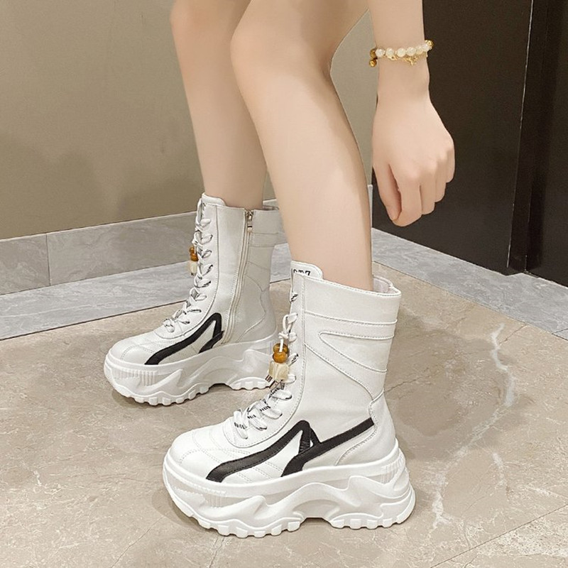 New Women 8CM Chunky Mid-Calf  - Wedge Espadrille Women recension och pris