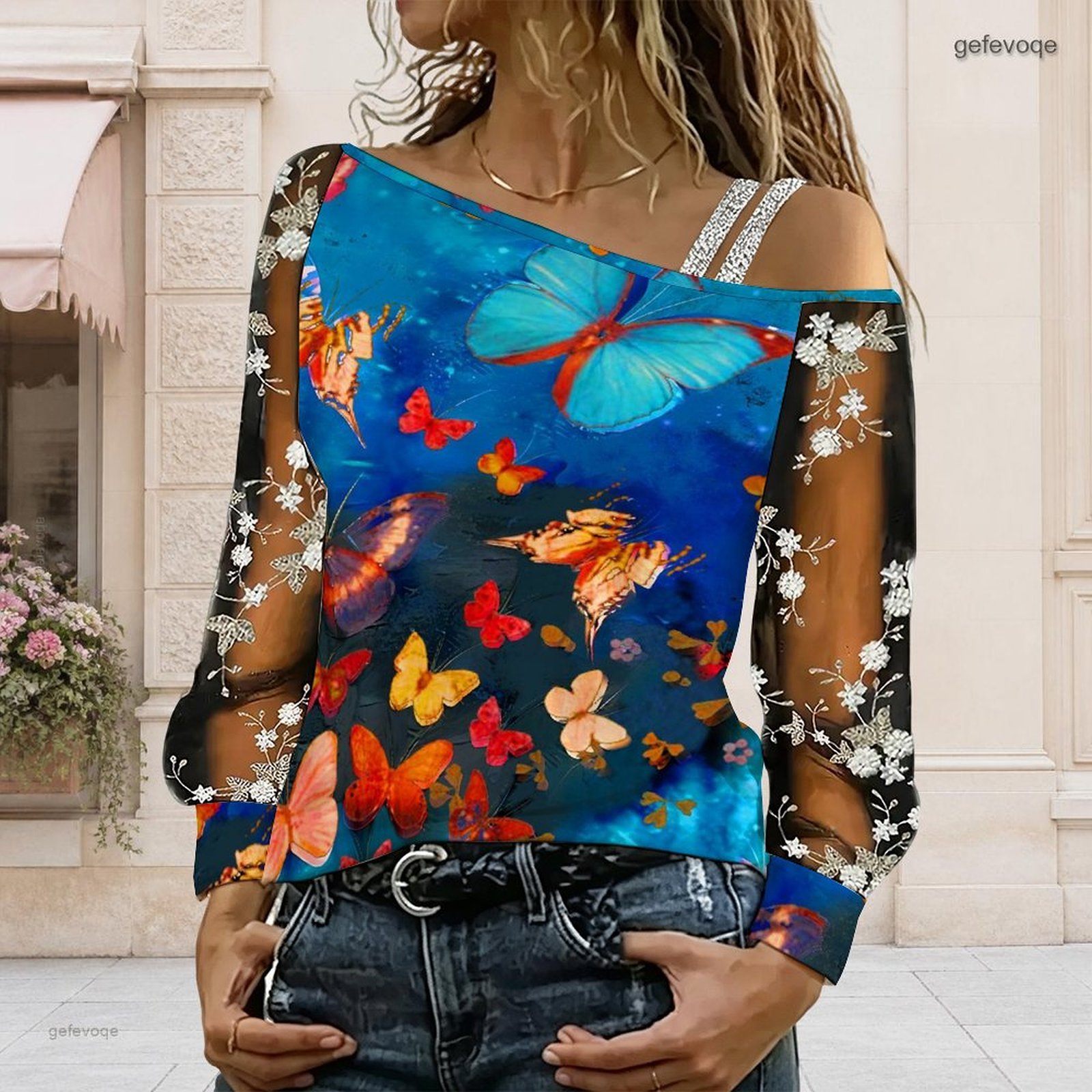 Women Off Shoulder Blouse Asym - Blouse Off Shoulder recension och pris