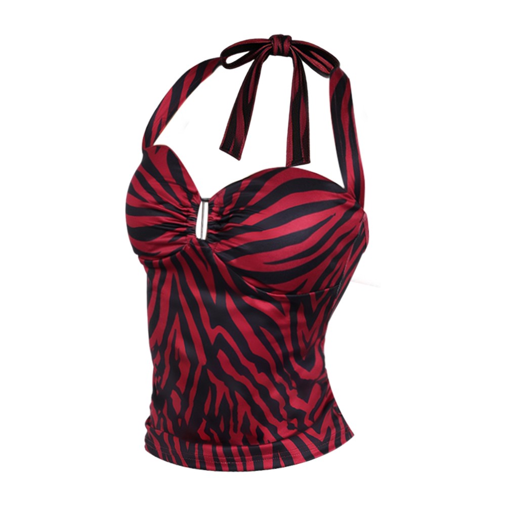 Nikki Cosplay Red Halter Top M - Maxi Dress Halter recension och pris