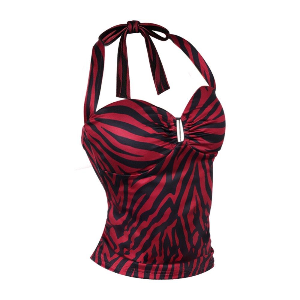 Nikki Cosplay Red Halter Top M - Maxi Dress Halter recension och pris