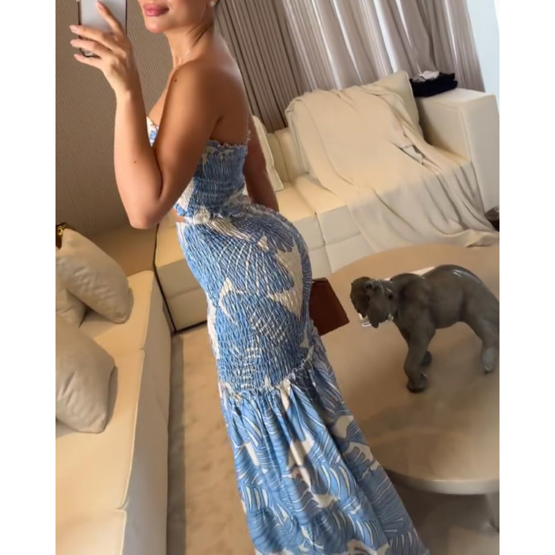 CHICME Floral Vacation Dress H - Maxi Dress Halter recension och pris